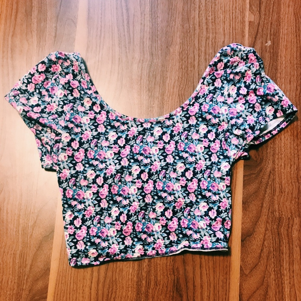 Forever 21 Floral Crop Top
